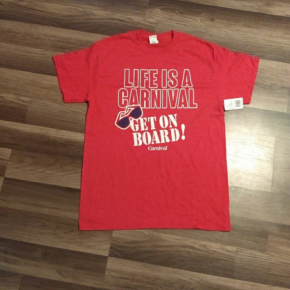 Red Carnival Cruise shirt szM